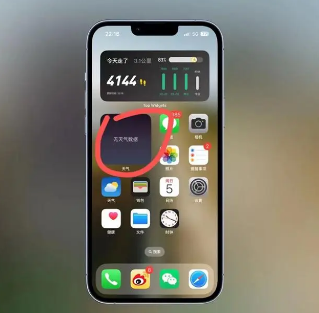 滨城苹果手机维修分享:iOS16主屏幕天气小组件无法正常工作怎么办？ 