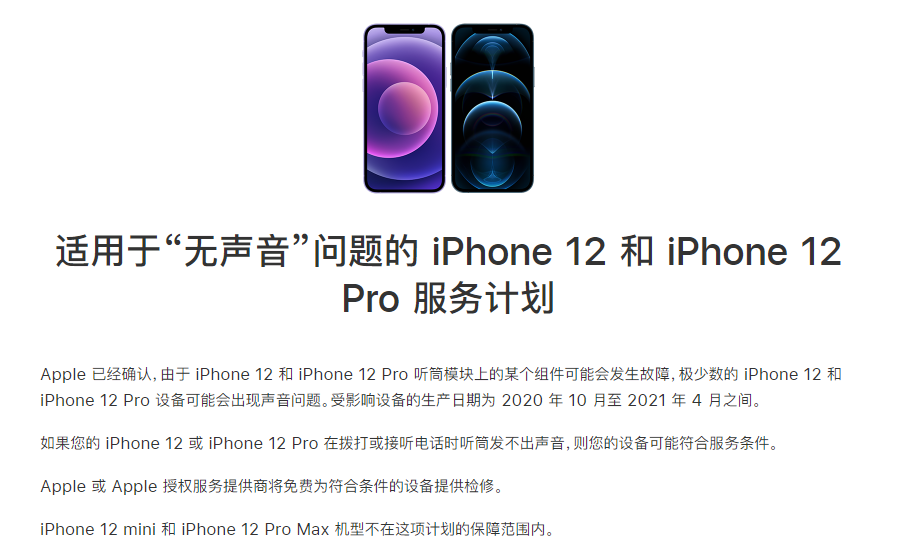 滨城苹果手机维修分享iPhone 12/Pro 拨打或接听电话时无声音怎么办 